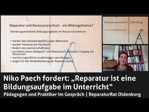 Niko Paech fordert: „Reparatur ist eine Bildungsaufgabe im Unterricht“ | ReparaturRat Oldenburg