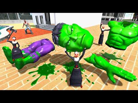 Franklin Found Green Hulk Body Parts - INDIAN BIKE DRIVING 3D