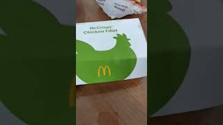 McDonald's Mc Crispy Chicken Fillet with rice #shorts