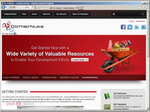 DotNetNuke Tutorial - How to use token replacement in DotNetNuke Skins part 2/2 - Video #277