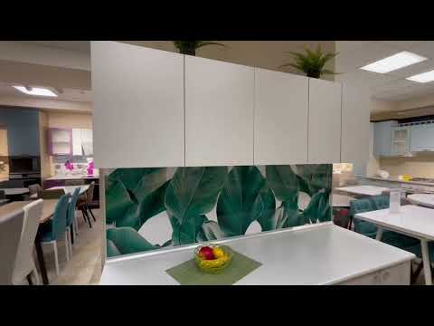 Кухня КГМ 1,8 м. (цемент светлый/ белый)