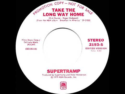1979 Supertramp - Take The Long Way Home (stereo radio promo 45--short version)