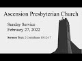 February 27, 2022 -  Sunday Service Live Stream