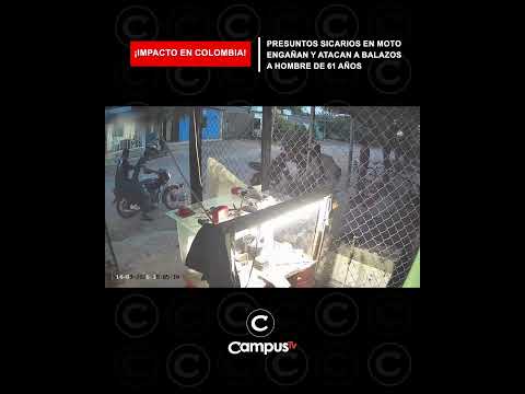 PRESUNTOS SICARIOS EN MOTO ENGAÑAN Y DISPARAN A SUJETO