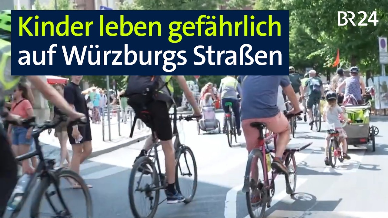Kinder kommen unter die Räder - Würzburgs Radfahrer fordern bessere Bedingungen | BR24