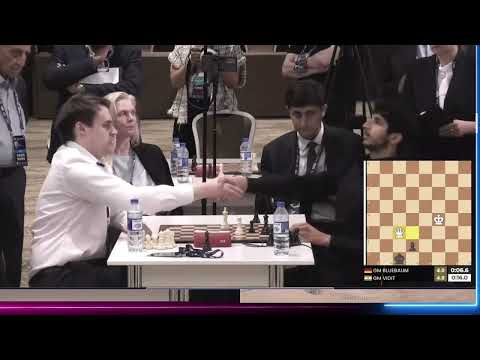 GM Vidit Gujrathi reaction after defeating GM Mathias Bluebamm Round 3 World Cup 2023 in tie breaks