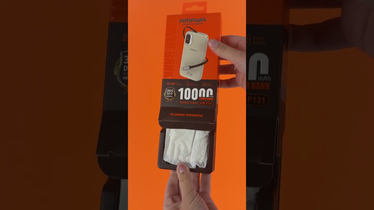 Портативное ЗУ Power Bank Amaya F131 22.5W with display and cable 10000 mAh