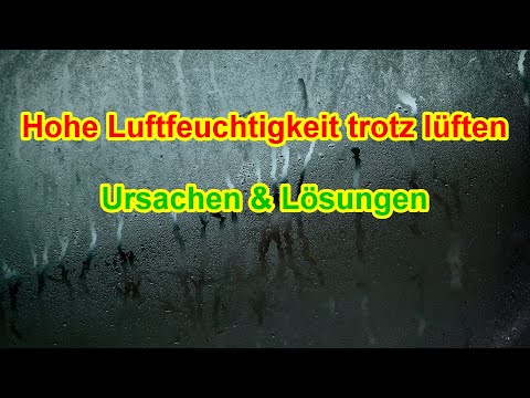 Hohe Luftfeuchtigkeit trotz lüften - Ursache & Lösung / Tipps gegen zu hohe Luftfeuchtigkeit