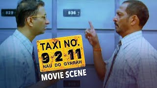 The ultimate betrayal: Nana Patekar stealing documents from John Abraham in "Taxi No 9211