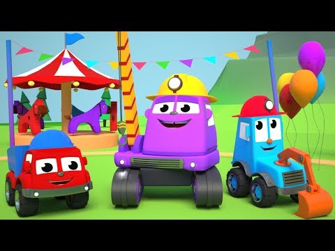 FRIENDS ON WHEELS EP 42 - MIGHTY MACHINES AT THE FUN FAIR PARK