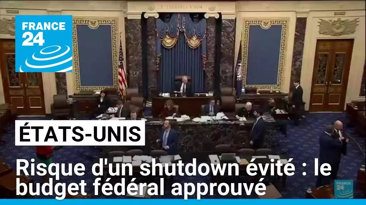 Budget fédéral approuvé : les Etats-Unis échappent in extremis au risque d’un shutdown
