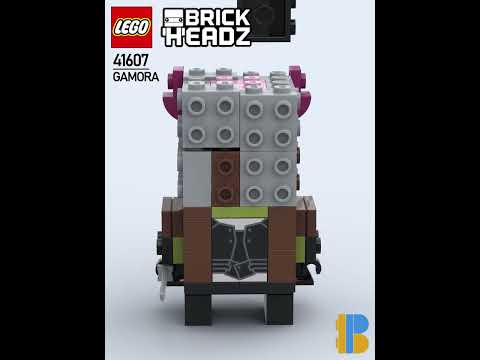 LEGO Brickheadz #41607 Gamora Satisfying Building Animation乐高方头仔卡魔拉拼搭动画 #shorts #lego #marvel #漫威