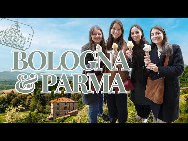 Travel vlog - EVERYTHING WE ATE IN BOLOGNA & PARMA, ITALY!