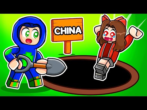Ayush & Ekta are DIGGING TO CHINA in Roblox! 😱