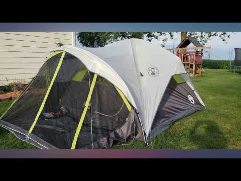 Coleman Steel Creek Fast Pitch Dome Tent with Screen Room, 6-Person , White, 10' x review