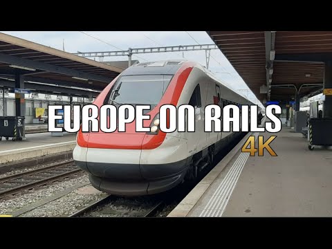 4K • Cab ride  Genève ✈️ - Yverdon-les-Bains - Neuchâtel - Biel/Bienne | Tilting Train