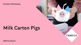 Make a milk carton pig