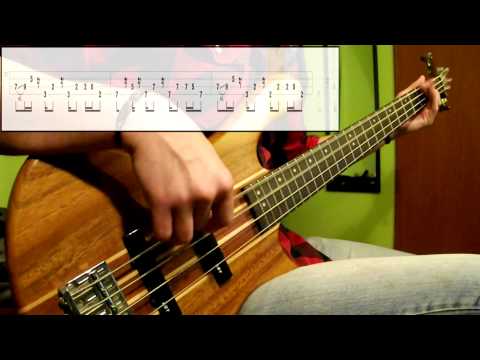 Cake - The Distance (Bass Cover) (Play Along Tabs In Video)