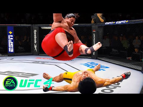 UFC4 Bruce Lee vs Sumo Master Yokozuna EA Sports UFC 4 PS5