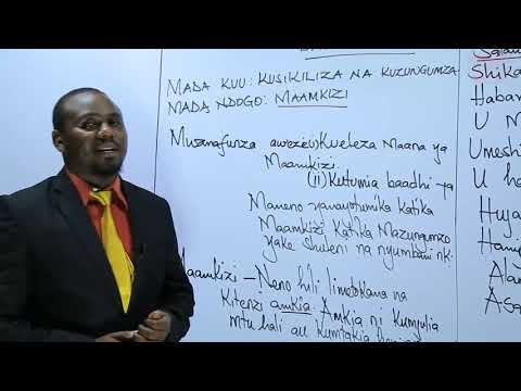 KCPE STD 5 KISWAHILI-DARASA LA TANO