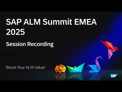 Revolutionize your ALM processes!  (SAP-Keynote Day 2)