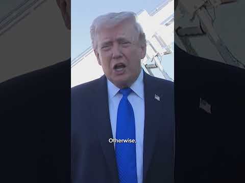 Trump on talks with Iran: If pause on strikes 'goes well', we'll end up 'settling this'