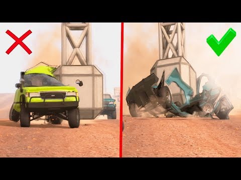 BEAMNG DRIVE - EPIC ROAD TRAPS AND FAILS CrashTherapy
