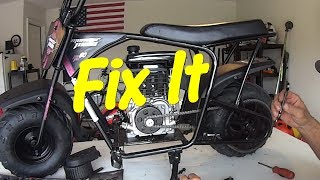 How To Tighten Chain on Monster Moto MM 80 Mini Bike - Pocket Bike