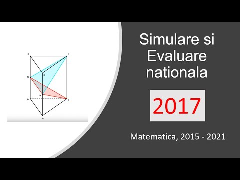 Simulare - Evaluare nationala –Matematica–2021–Subiecte rezolvate – Sesiunea 2017 –Clasa a 8-a