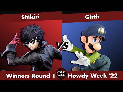HOWDY WEEK 2022 - Shikiri (Joker) vs Girth (Luigi) Pools Super Smash Bros Ultimate