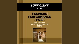 Sufficient (Medium Key-Premiere Performance Plus w/ Background Vocals; TV Track)