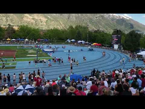 Boys 4x800m Utah 6A State Championship (heat 2? of 3) Ultra Video Speed