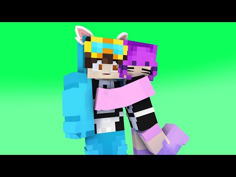 COUPLE KITTY KITTY CUTE MAID APHMAU FRIENDS CASH AND ZOEY - MINECRAFT ANIMATION #shorts