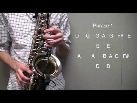 We Wish You A Merry Christmas – Saxophone Tutorial