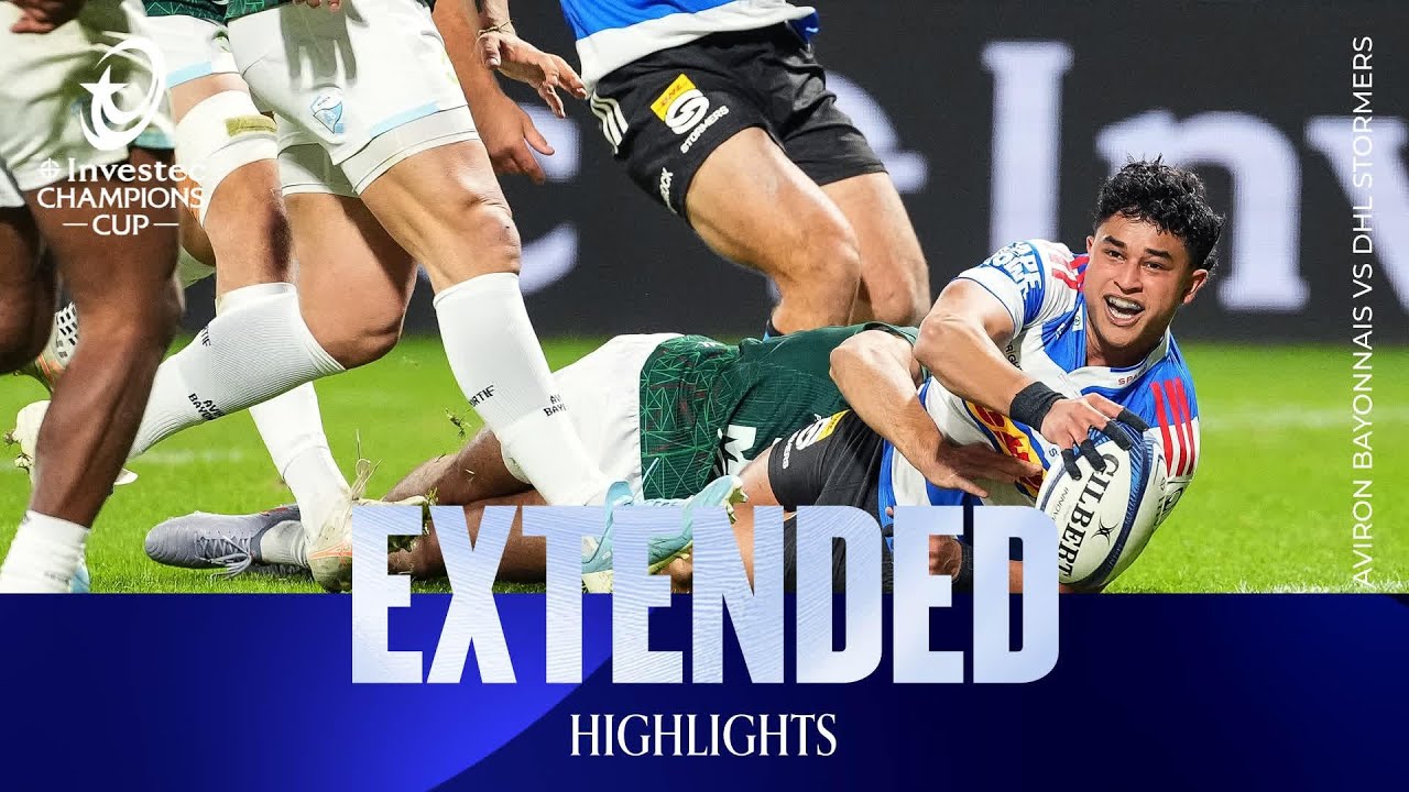 Extended Highlights - Aviron Bayonnais v DHL Stormers | Investec Champions Cup 2025/26