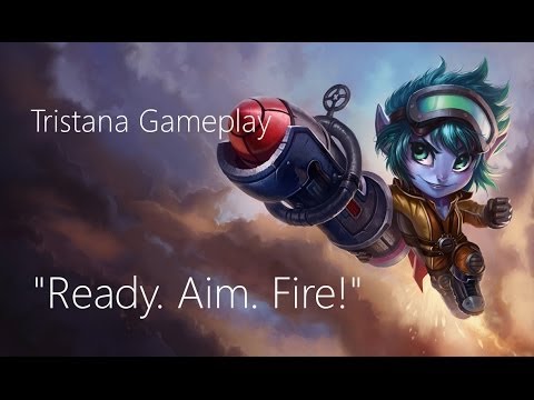 League of Legends - Rocket Girl Tristana Gameplay (ADC) - Full HD
