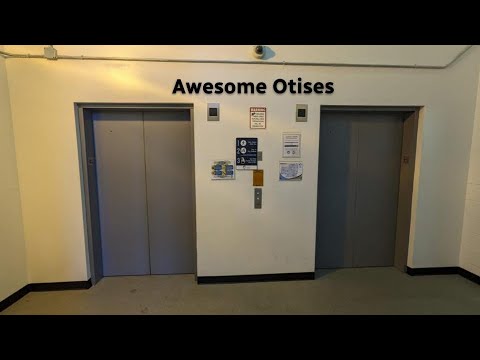 Awesome Otis bottom drive traction elevators at the Tower Garage in Roanoke VA