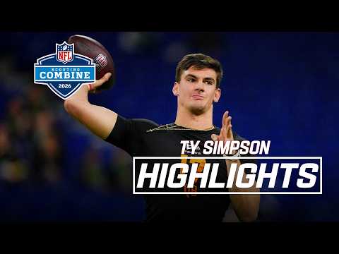 Ty Simpson's 2026 NFL Scouting Combine Workout