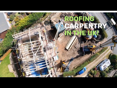 Installing Attic Trusses On A New Build House!