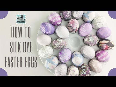 How to Silk Dye Easter Eggs with Thrift Store Ties