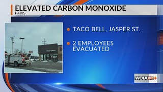 Paris Fire responds to ‘elevated levels’ of carbon monoxide at Taco Bell, restaurant closed