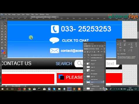 1 PSD To HTML5 | Creating Basic layout Tutorial Rays | By Umar Rahman
