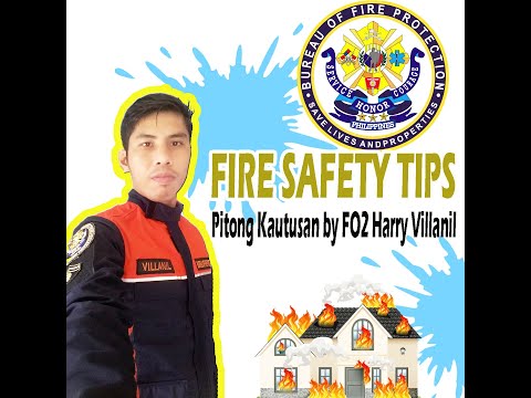 PITONG KAUTUSAN  (BFP Fire Safety Tips ) by FO2 Harry R Villani: Lyric Video