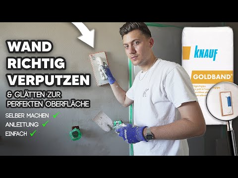 Apply Knauf Goldband correctly and smooth the wall