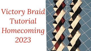 Victory Braid tutorial #homecoming2023 #homecomingmums #craftybug