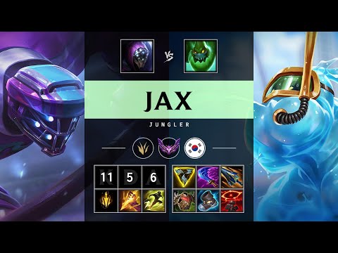 Jax Jungle vs Zac: Dominating - KR Master Patch 25.S1.2