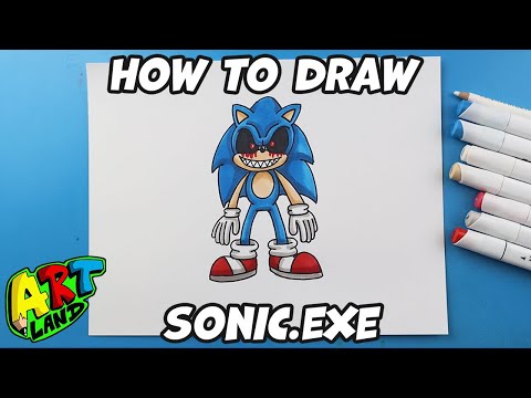 How To Draw Sonic Exe, How To Draw Sonic Exe Fnf, How to draw Sonic Exe