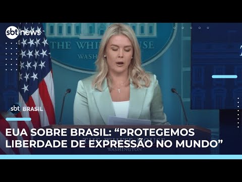 "Trump não tem medo de usar poder econômico e militar", diz porta-voz da Casa Branca | #SBTBrasil