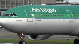 preview picture of video 'Aer lingus A330-302 Departs for Boston Logan (EI-DUZ)(HD)'