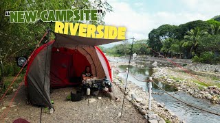 Download lagu RELAXING RIVERSIDE MOTOCAMPING in NEWLY OPENED CAMPSITE | GREEN HYDES CAMP | MOTOTENT | TANAY RIZAL mp3